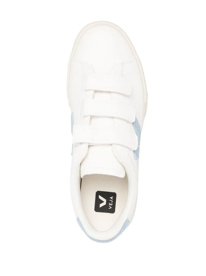 Veja Recife Velcro Chromefree Leather White Blue