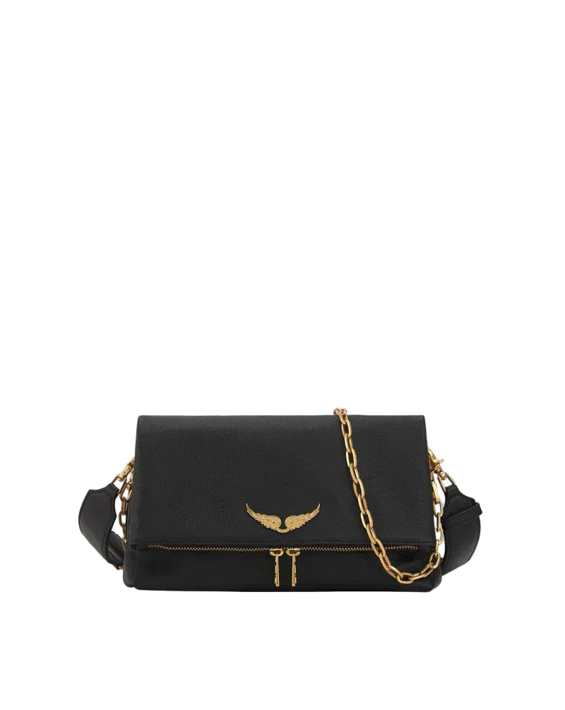 Zadig Voltaire Bolsa Negra XL Gold